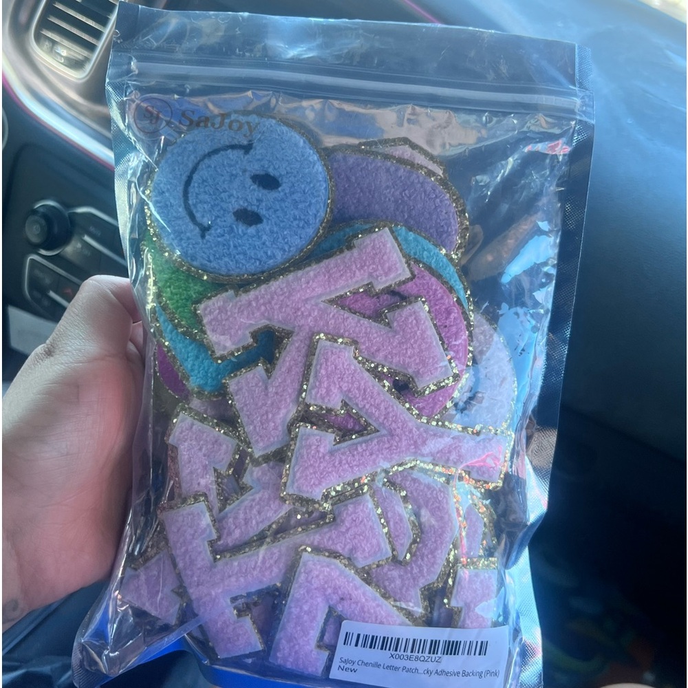 Sajoy Adhesive letter patches 💖🧡